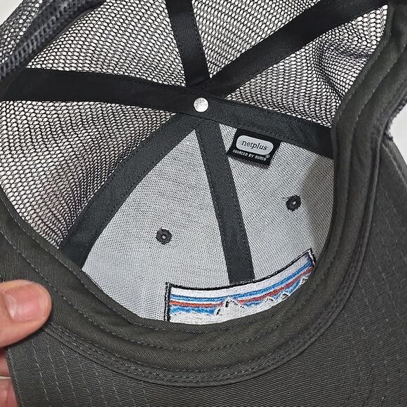 Patagonia Unisex Gray Trucker Cap Snapback Mesh Hat Casual - Picture 3 of 5